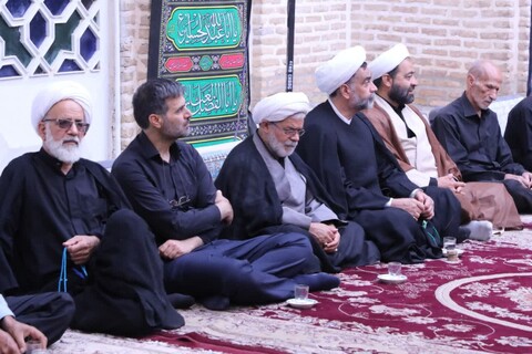 مراسم عزاداری اباعبدالله الحسین علیه السلام در روز یازدهم محرم در مدرسه علمیه شفیعیه