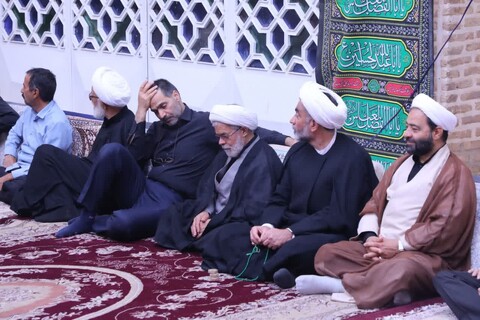 مراسم عزاداری اباعبدالله الحسین علیه السلام در روز یازدهم محرم در مدرسه علمیه شفیعیه