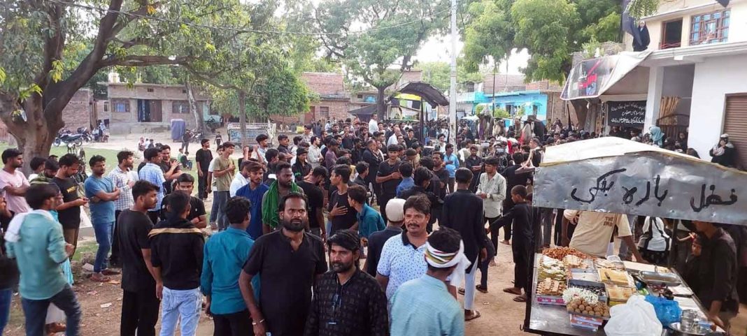ग़म और गिरया के साथ लुटे काफिले का जुलूस निकाला गया