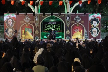 تصاویر/ مراسم عزاداری هیئت زینبیون، فعالان رسانه‌ای استان همدان