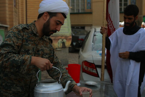 دسته عزاداری روحانیون کفن پوش همدان