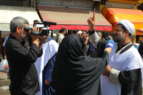 دسته عزاداری روحانیون کفن پوش همدان