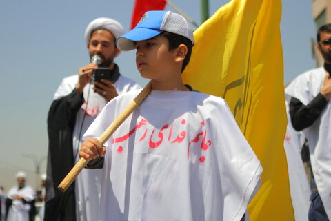 دسته عزاداری روحانیون کفن پوش همدان