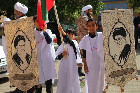 دسته عزاداری روحانیون کفن پوش همدان