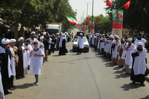 دسته عزاداری روحانیون کفن پوش همدان