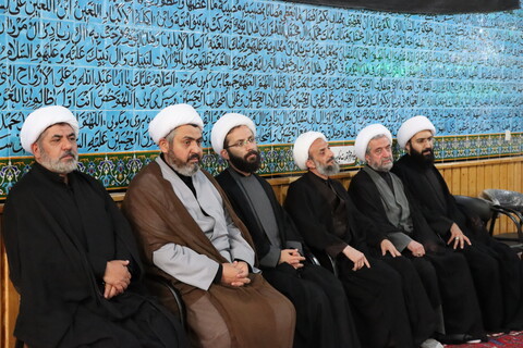 تصاویر/ عزاداری روحانیون و طلاب حوزه علمیه اردبیل