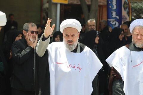 دسته‌های عزاداری در سطح شهر همدان در سوم عاشورا