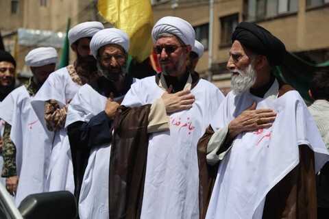 دسته‌های عزاداری در سطح شهر همدان در سوم عاشورا