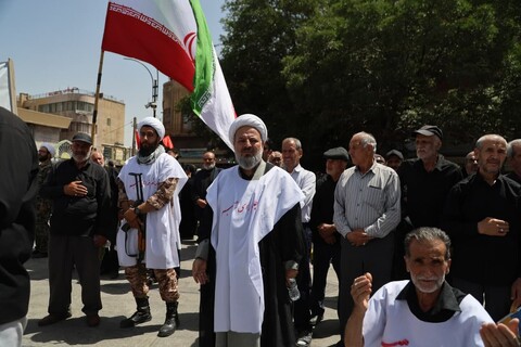 دسته‌های عزاداری در سطح شهر همدان در سوم عاشورا