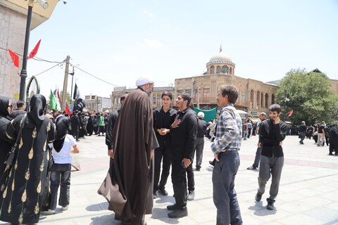 دسته‌های عزاداری در سطح شهر همدان در سوم عاشورا