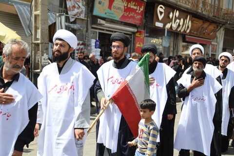 دسته‌های عزاداری در سطح شهر همدان در سوم عاشورا