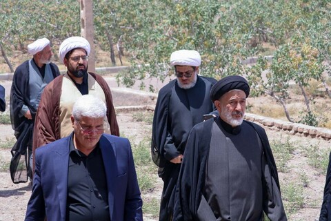 تصاویر| بازدید مشاور رئیس‌جمهور از بنای تاریخی مدرسه علمیه علیا و مدرسه علمیه حبیبیه فردوس