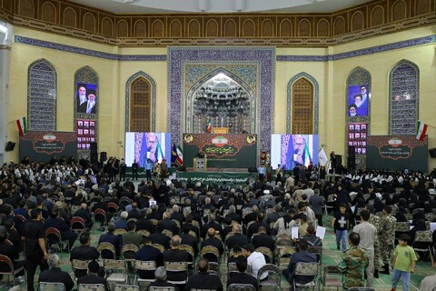 تصاویر/ آیین بزرگداشت ۶۱ شهید آذربایجان شرقی