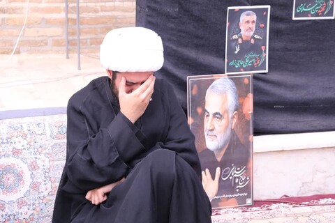 مراسم عزاداری اباعبدالله الحسین علیه السلام در روز دوازدهم محرم در مدرسه علمیه شفیعیه