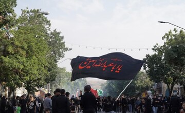 تصاویر/ برگزاری قافله عزاداری حیدریون در زنجان