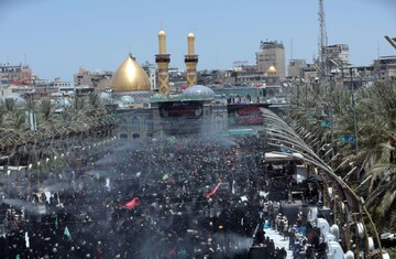 تصاویر/ برگزاری مراسم نمادین دفن پیکر مطهر شهدای کربلا توسط بنی اسد در کربلای معلی