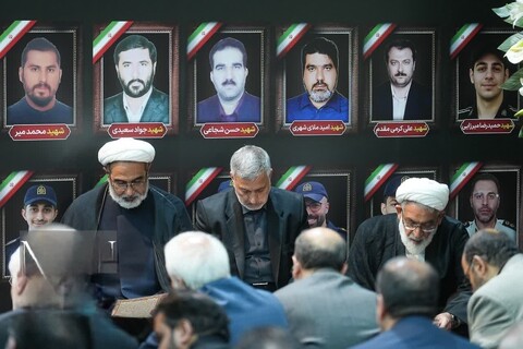 تصاویر/ مراسم یادبود شهدای حمله رژیم جنایتکار صهیونیستی به ندامتگاه اوین