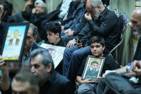 تصاویر/ مراسم یادبود شهدای حمله رژیم جنایتکار صهیونیستی به ندامتگاه اوین