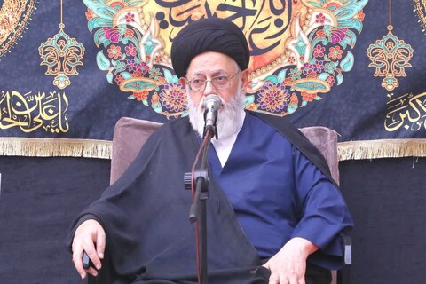 مراسم عزاداری اباعبدالله الحسین علیه السلام در روز سیزدهم محرم در مدرسه علمیه شفیعیه