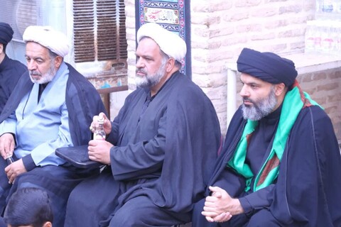 مراسم عزاداری اباعبدالله الحسین علیه السلام در روز سیزدهم محرم در مدرسه علمیه شفیعیه