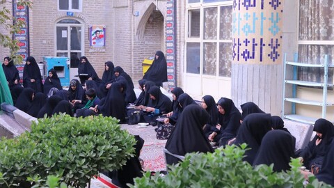 مراسم عزاداری اباعبدالله الحسین علیه السلام در روز سیزدهم محرم در مدرسه علمیه شفیعیه