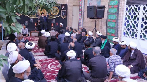 مراسم عزاداری اباعبدالله الحسین علیه السلام در روز سیزدهم محرم در مدرسه علمیه شفیعیه