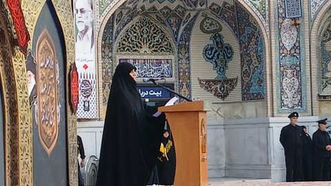 بانوان مشهدی با الگوگیری از حضرت زینب(س) بیعتی دوباره با ولایت بستند+عکس