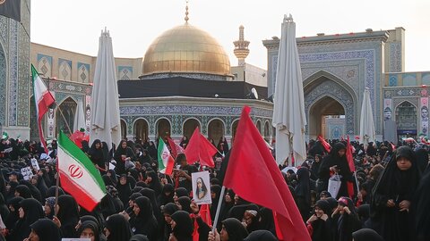 تصاویر/ اجتماع حماسی بانوان مشهدالرضا(ع) یک ایران زینب