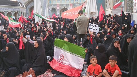 تصاویر/ اجتماع حماسی بانوان مشهدالرضا(ع) یک ایران زینب