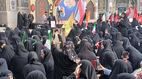 تصاویر/ اجتماع حماسی بانوان مشهدالرضا(ع) یک ایران زینب