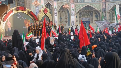 تصاویر/ اجتماع حماسی بانوان مشهدالرضا(ع) یک ایران زینب