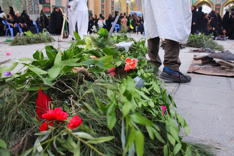 تصاویر/ تشییع نمادین شهدای کربلا در شهر جوپار