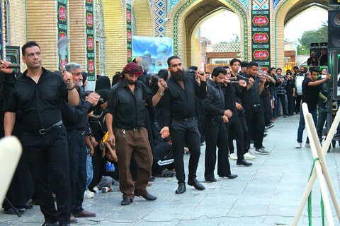 تصاویر/ تشییع نمادین شهدای کربلا در شهر جوپار