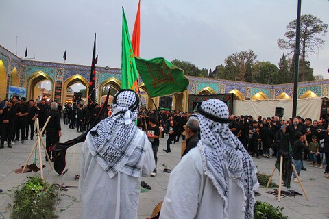 تصاویر/ تشییع نمادین شهدای کربلا در شهر جوپار