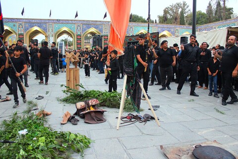 تصاویر/ تشییع نمادین شهدای کربلا در شهر جوپار