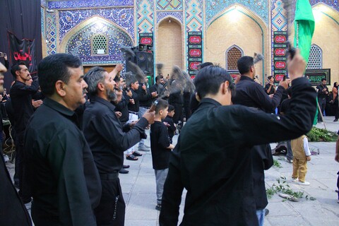 تصاویر/ تشییع نمادین شهدای کربلا در شهر جوپار