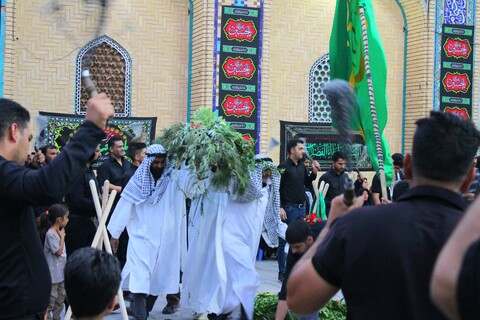 تصاویر/ تشییع نمادین شهدای کربلا در شهر جوپار