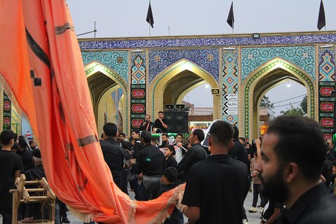 تصاویر/ تشییع نمادین شهدای کربلا در شهر جوپار