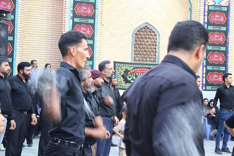 تصاویر/ تشییع نمادین شهدای کربلا در شهر جوپار