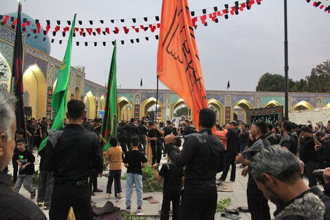 تصاویر/ تشییع نمادین شهدای کربلا در شهر جوپار