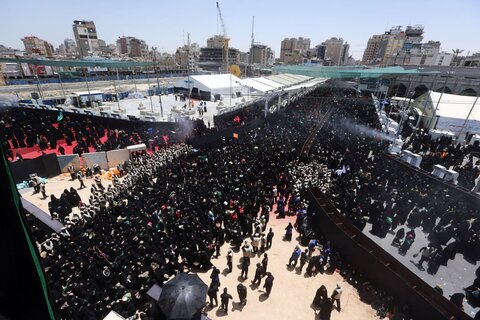 مراسم نمادین دفن پیکر مطهر شهدای کربلا توسط بنی اسد در کربلای معلی