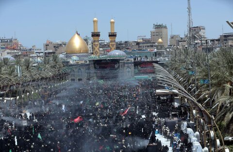 مراسم نمادین دفن پیکر مطهر شهدای کربلا توسط بنی اسد در کربلای معلی