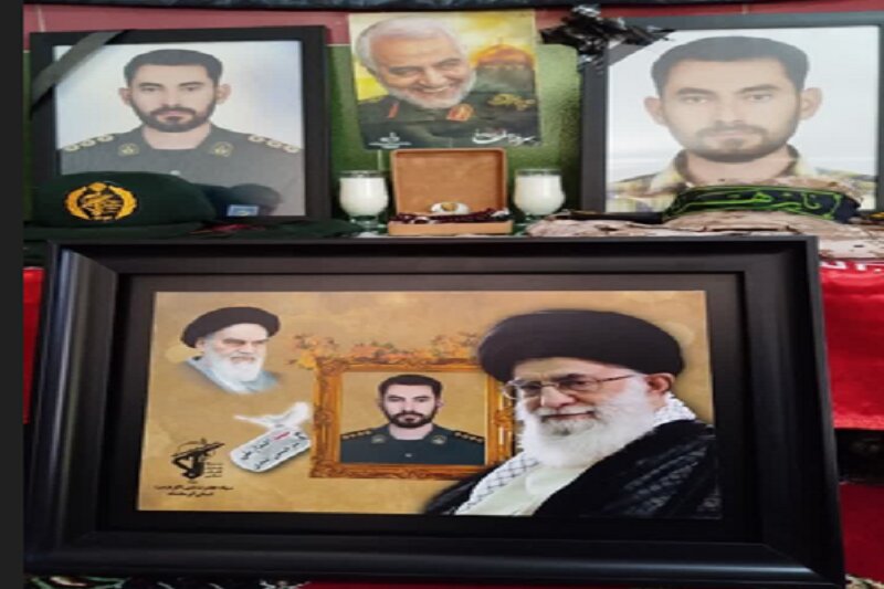 دیدار فرمانده سپاه نبی اکرم(ص) کرمانشاه با خانواده پاسدار شهید امیرحسین عبدی+ عکس