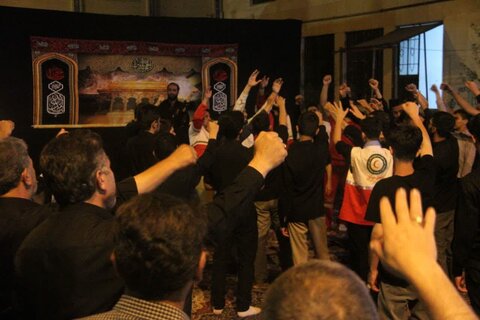 تصاویر/ عزاداری دهه دوم محرم در مدرسه علمیه نقده