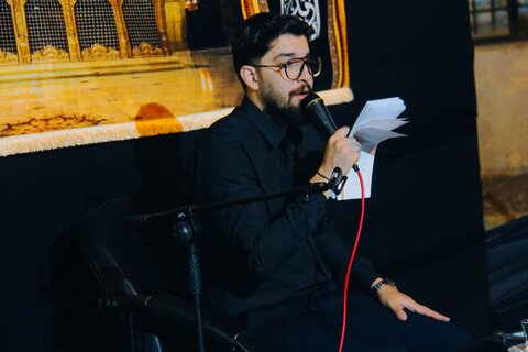 تصاویر/ عزاداری دهه دوم محرم در مدرسه علمیه نقده