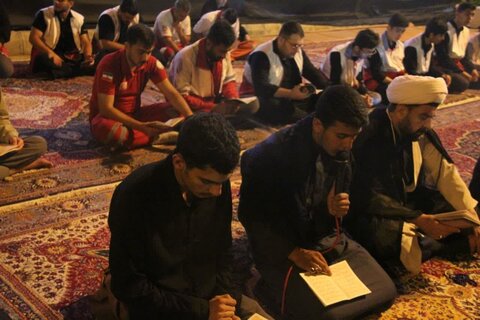 تصاویر/ عزاداری دهه دوم محرم در مدرسه علمیه نقده