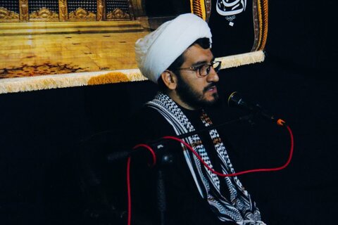 تصاویر/ عزاداری دهه دوم محرم در مدرسه علمیه نقده