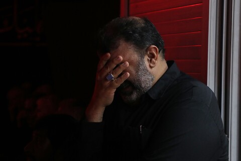 تصاویر/ شب اول عزاداری هیئت هنر و رسانه قم