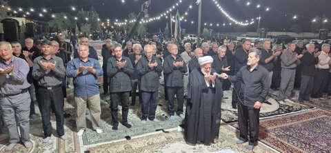 تصاویر /  مراسم عزاداری  متبرک به پرچم مطهر حرم امام حسین (ع) و حضرت ابالفضل (ع) در شهرستان آبیک قزوین