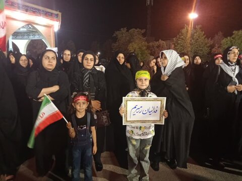 تصاویر / اجتماع عظیم  بانوان زینبیون در  شهرستان آبیک قزوین